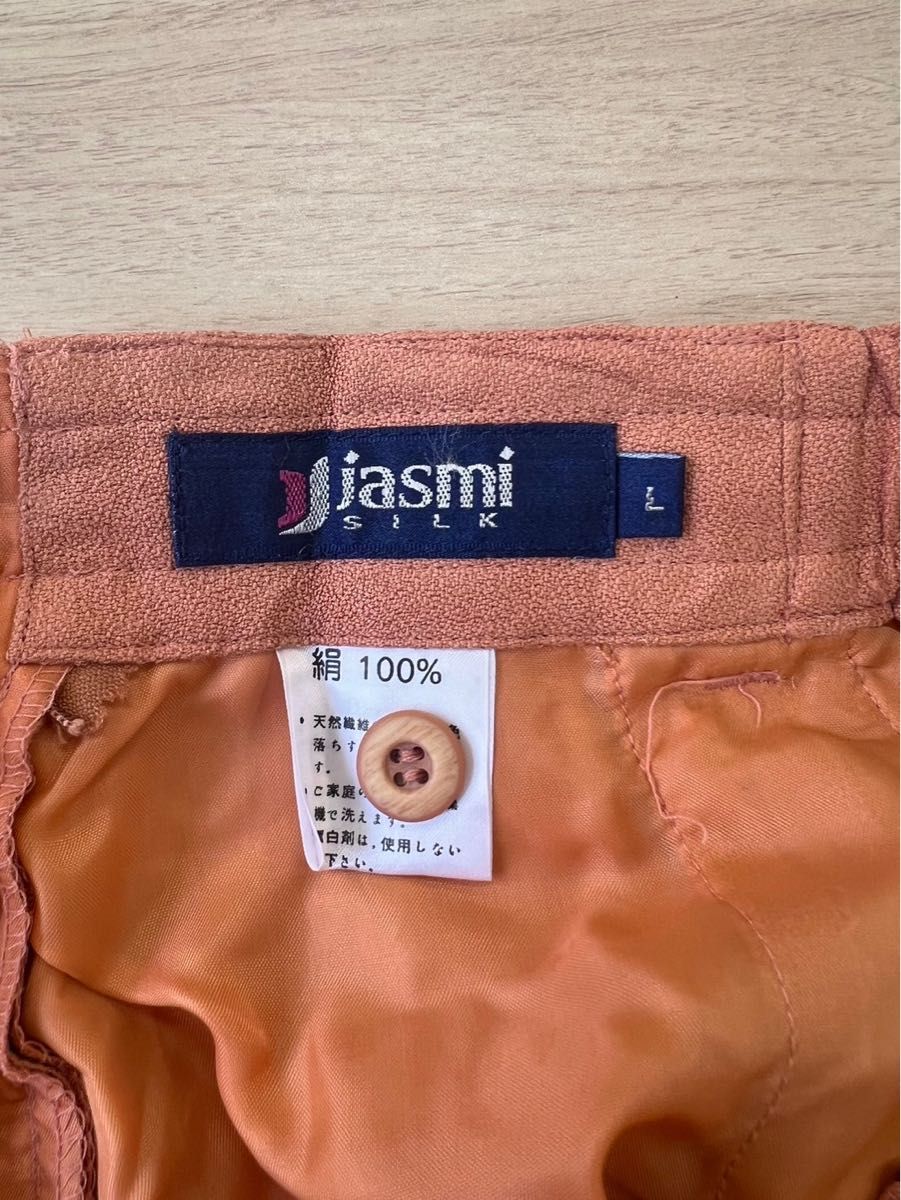 【未使用品】Jasmi Silk シルク　春夏　レディース　パンツ　Lサイズ