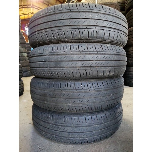 ★送料無料★ 155/65R14 2020年製 7～8分山 ダンロップ ENASAVE EC300 4本/中古オンロードタイヤ(夏タイヤ) N-BOX N7134_A1_画像1