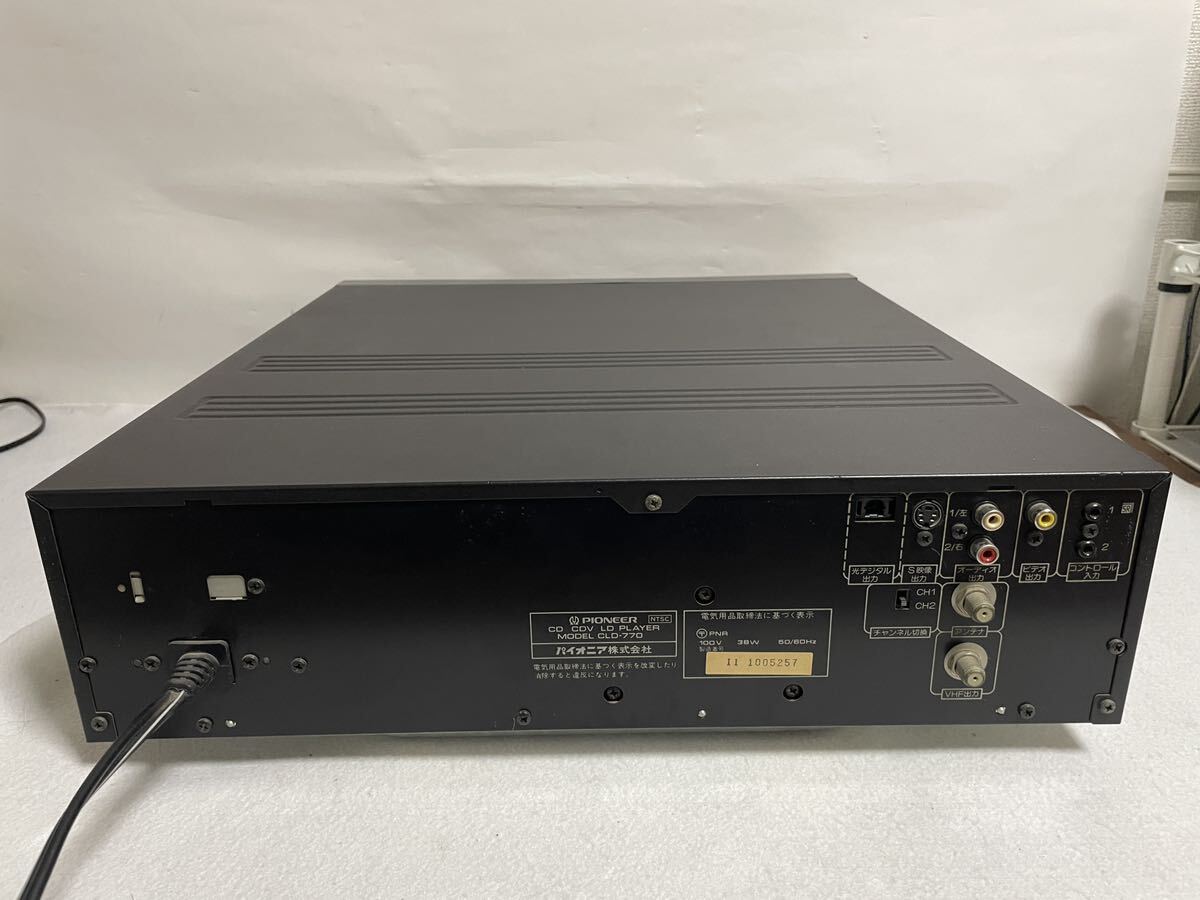 Pioneer Pioneer LD laser disk player CLD-770 reproduction OK remote control attaching present condition goods 