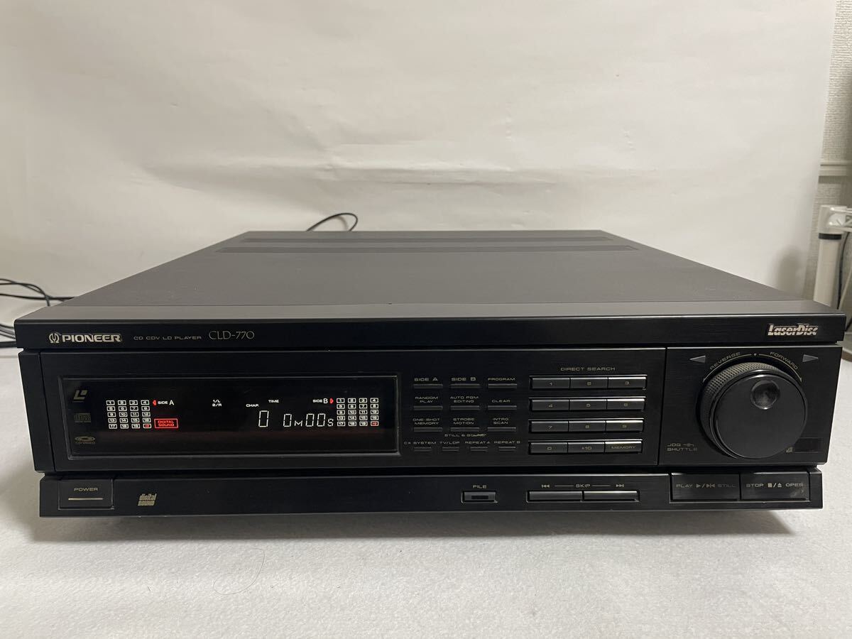 Pioneer Pioneer LD laser disk player CLD-770 reproduction OK remote control attaching present condition goods 