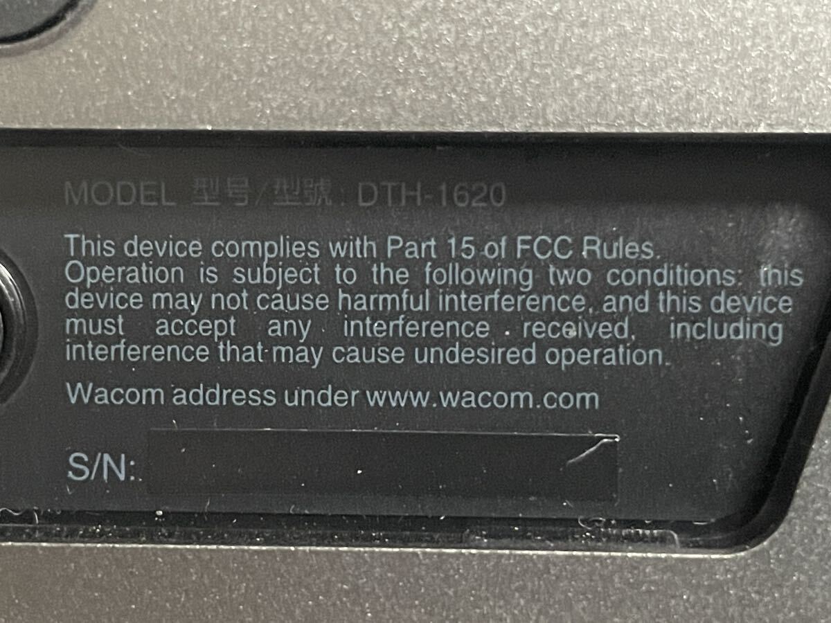 Wacom ワコム Cintiq Pro 16 液晶ペンタブレット DTH-1620 通電OK 現状品 本体のみ_画像3