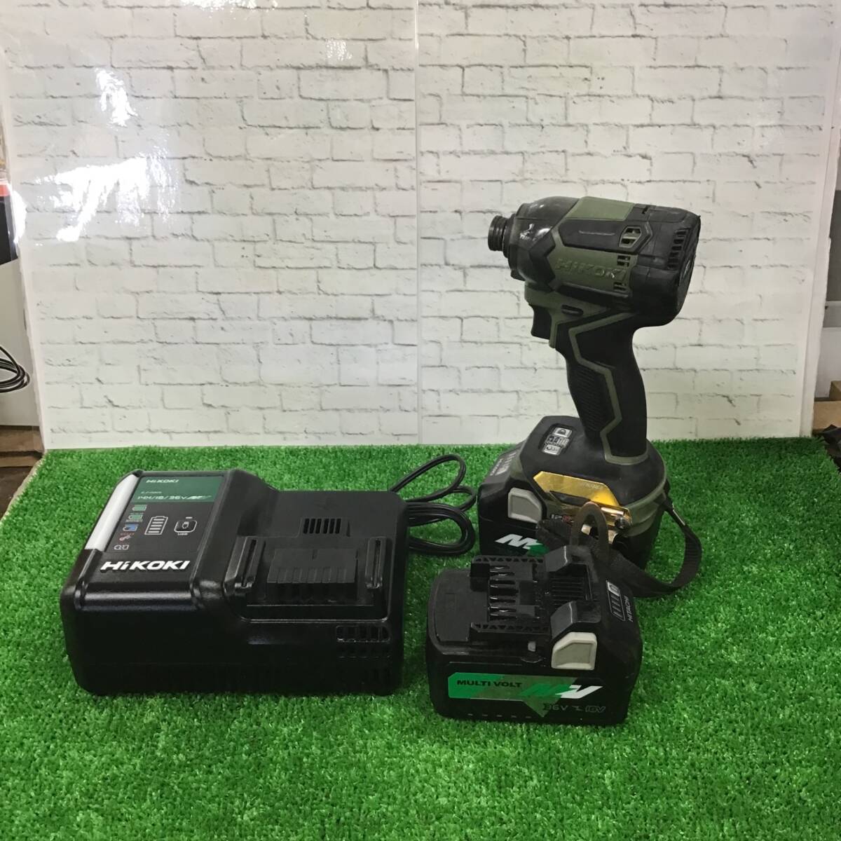 【中古品】〇HiKOKI(ハイコーキ) 第2世代36Vインパクトドライバ フォレストグリーン WH36DC(2XPG)_画像7