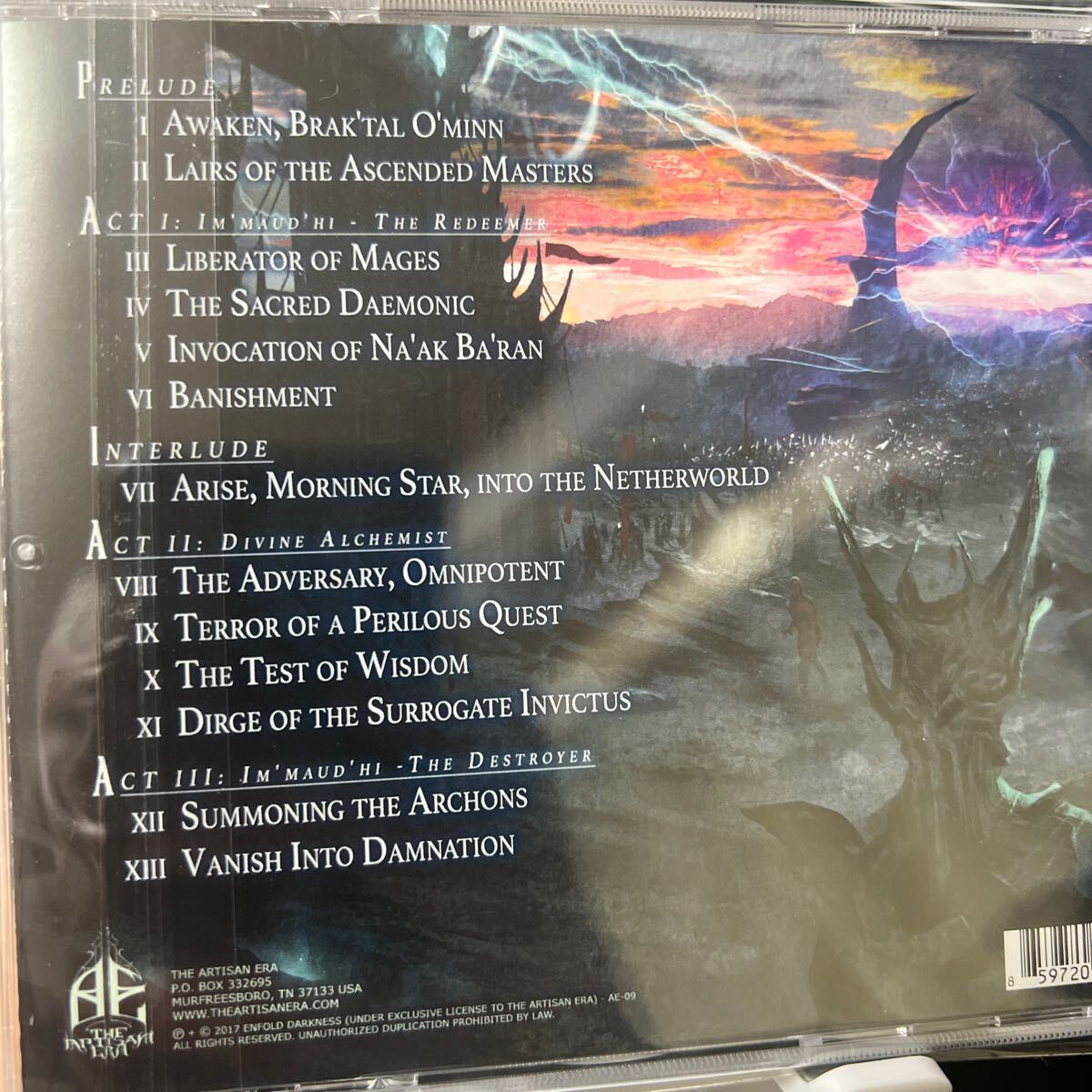 【新品同様】Enfold Darkness / Adversary..【テクデス】Obscura,First Fragment,Necrophagist,Soreption,Exocrine,Archspire,Nile,Atheist_画像2