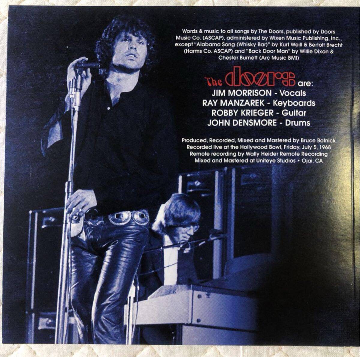 The Doors/ The * дверь z/ Live At The Bowl \'68