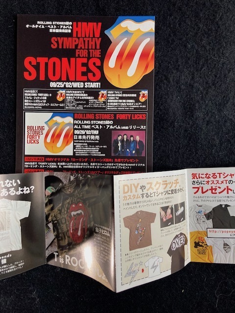  редкость ROLLING STONES low кольцо * Stone z Flyer рекламная листовка 8 вид 