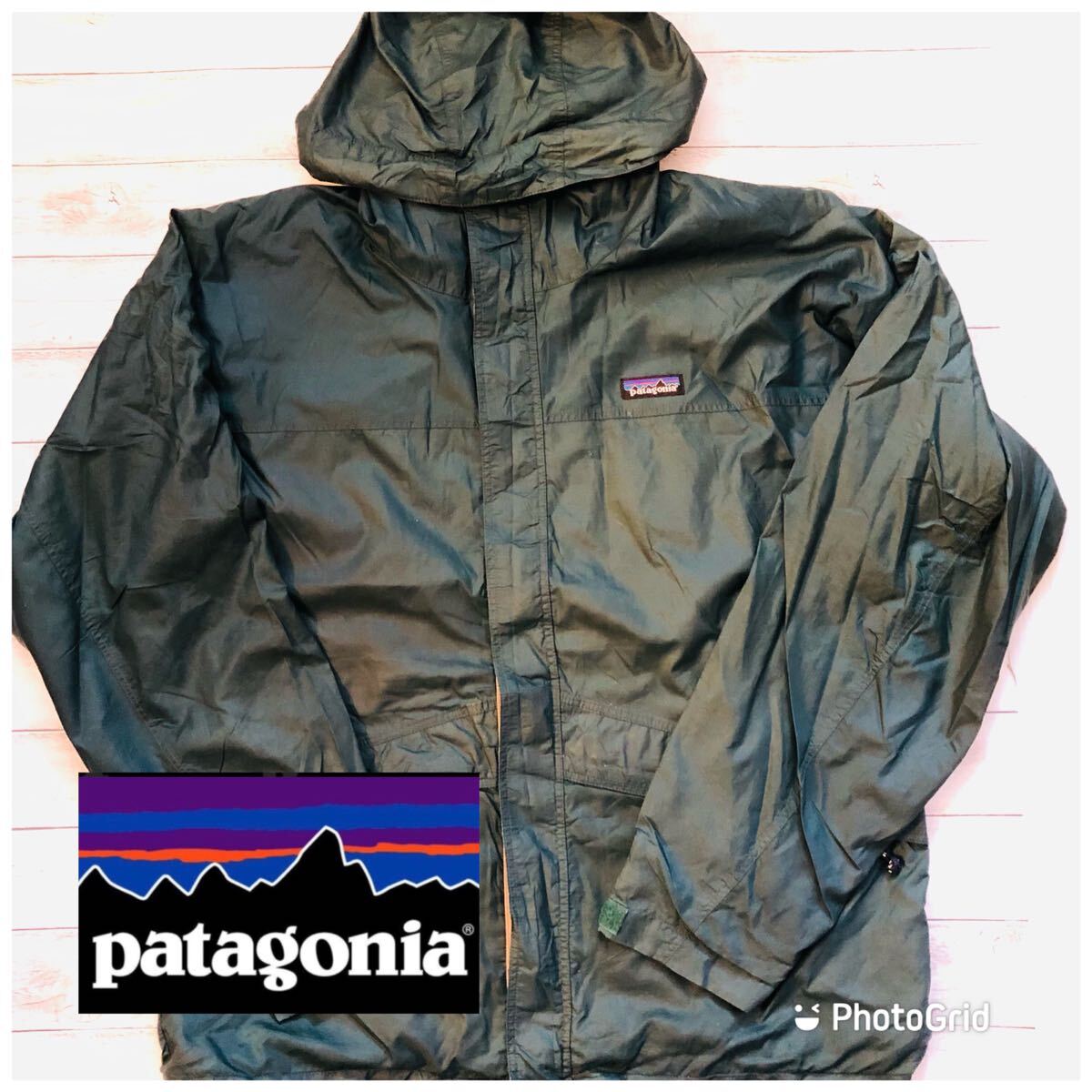 パタゴニア　patagonia M 裏メッシュ　マウンテンパーカー　マンパー　モスグリーン_画像1