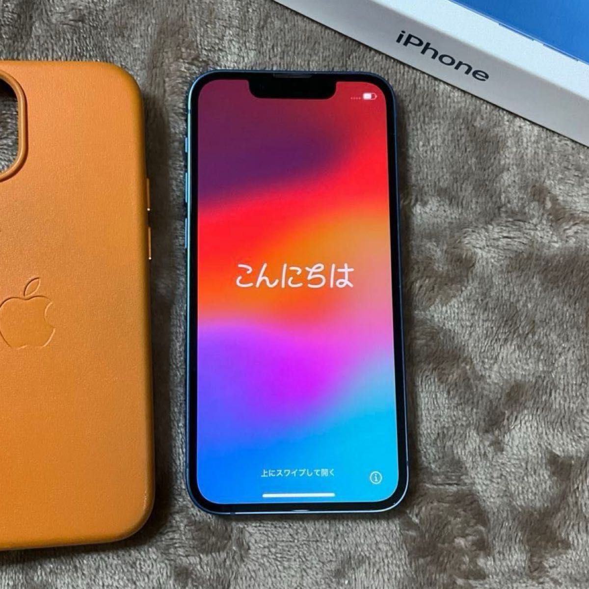 新品同様美品 iPhone13 mini 128GB ブルー SIMフリー バッテリー 新品同様美品 iPhone13 mini 128GB ブルー SIMフリー バッテリー
