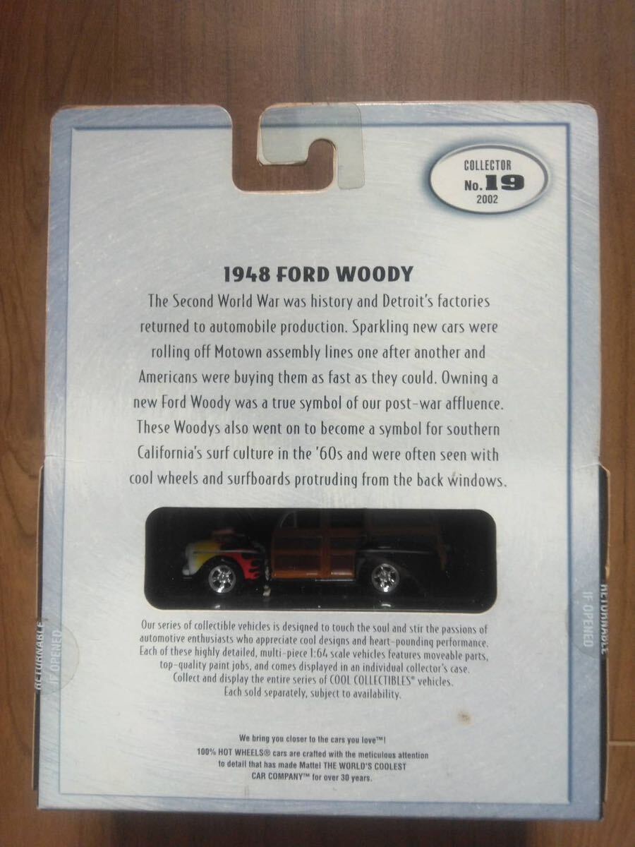 未開封 100% ホットウィール Hot Wheels 1948 Ford Woodyミニカー カスタムカー ホットロッド ワゴン USA ビンテージ アメ車 フォード_画像2