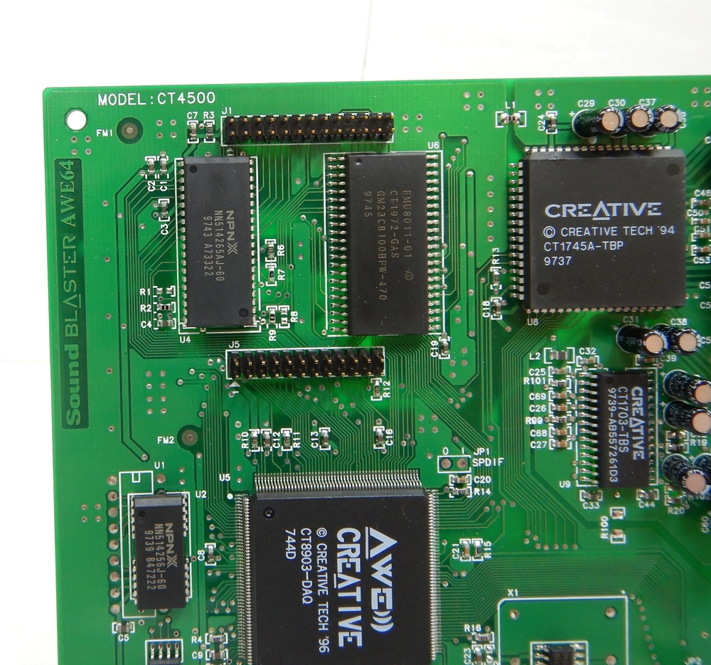 Creative Labs Sound Blaster AWE64 CT4500 ISA bus for sound board operation not yet verification 