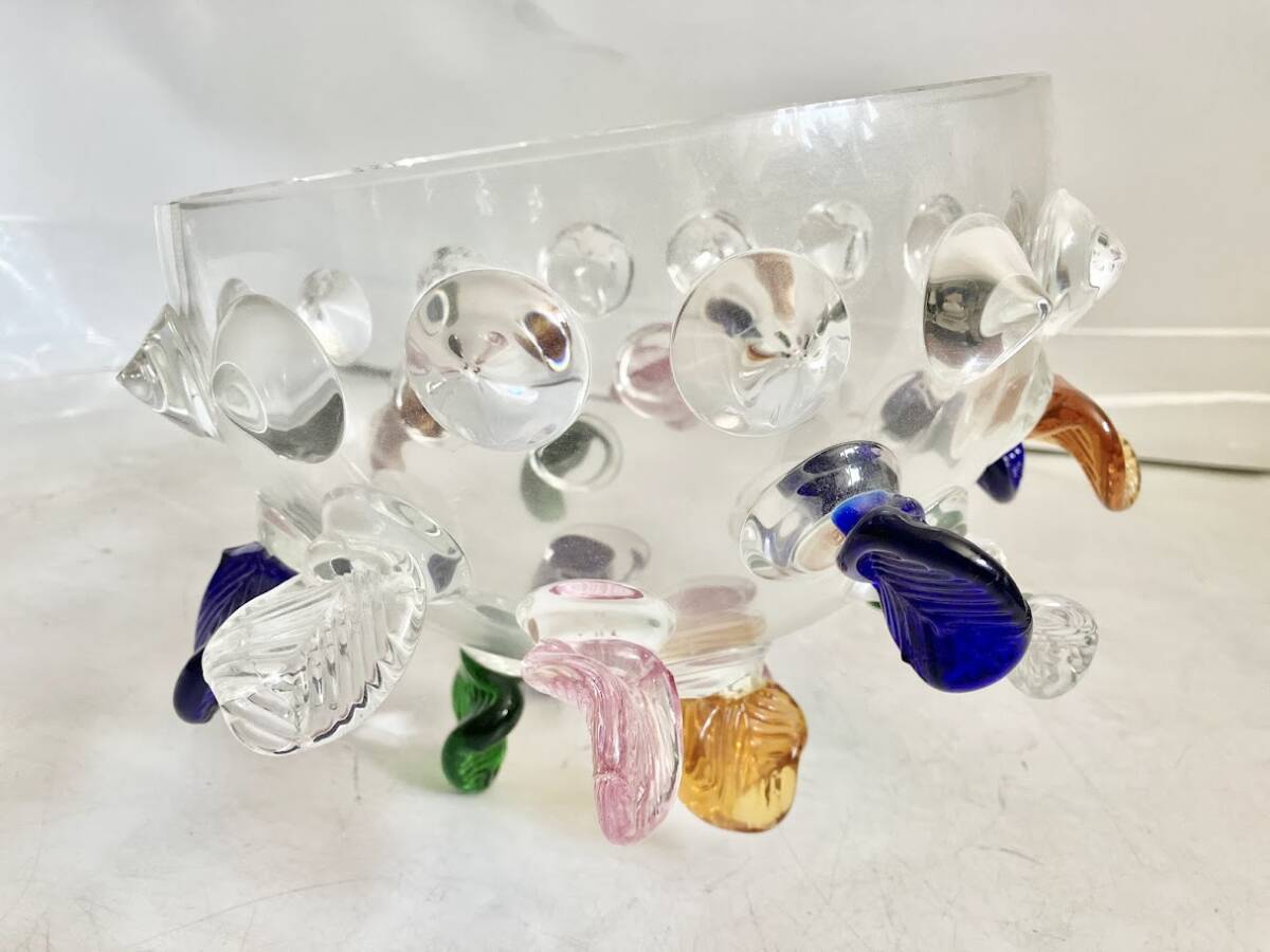  希少 BOREK SIPEK ポジェック・シーペック ボレク・シペック ISOTTA BOWL ガラス ボウル 装飾芸術 ガラス細工 インテリア (24/5/5)の画像5