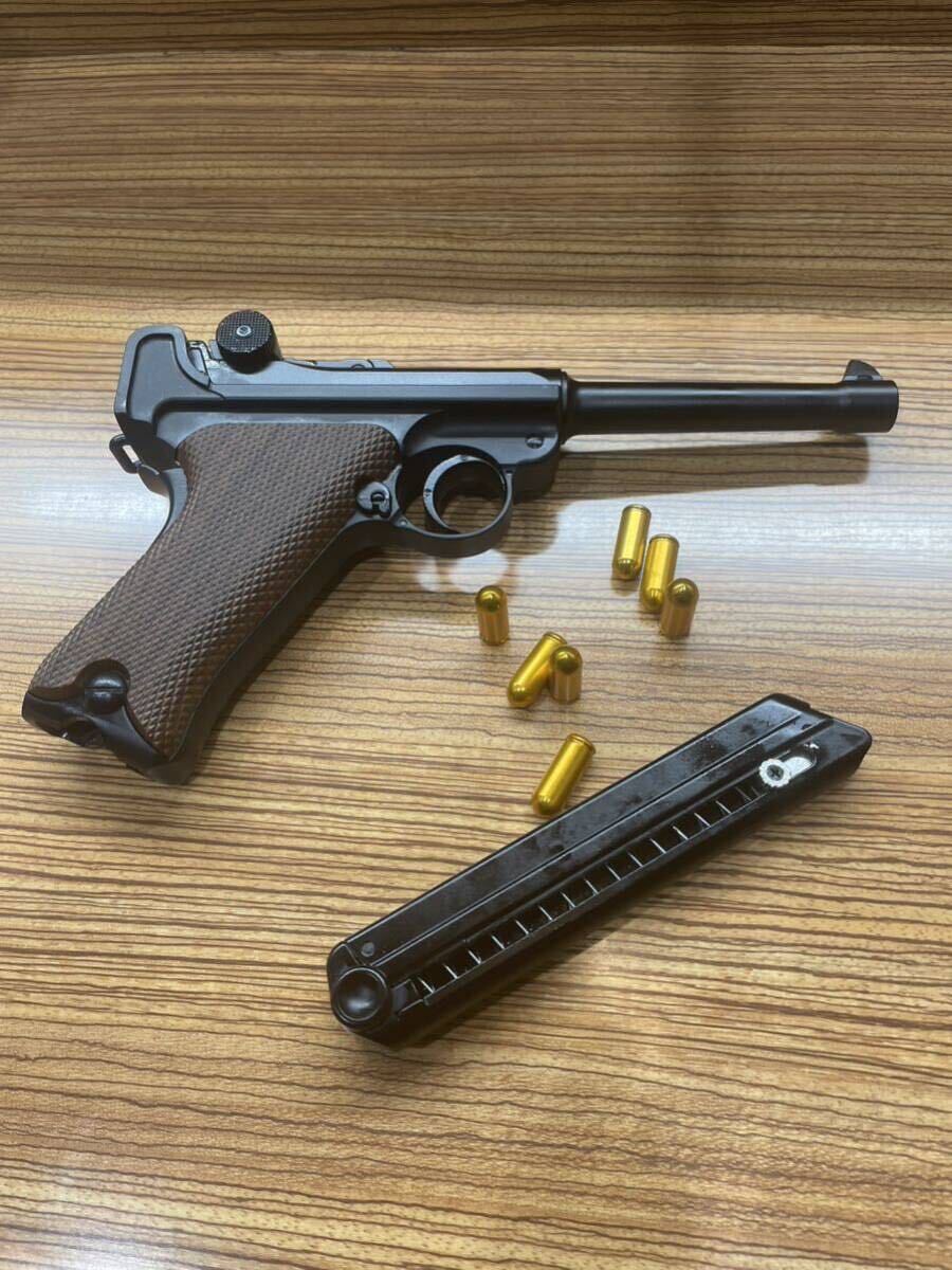 ルガーP08 排莢式レーザーガン　モデルガンLUGER ハンドガン モデルガン ルガー ミリタリー _画像1