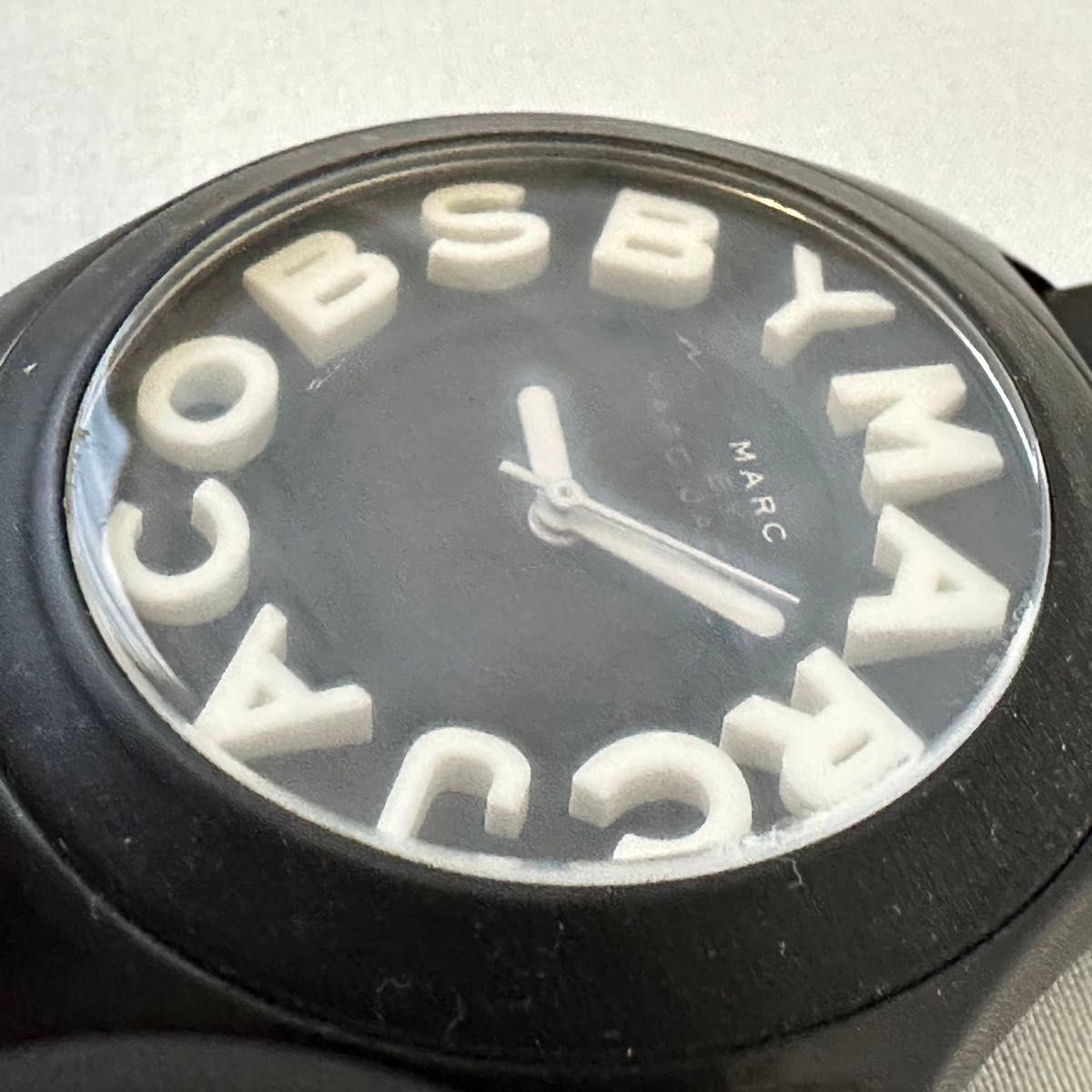 マークジェイコブス　メンズ　腕時計　ラバーベルト　黒　アナログ　防水　アウトドア