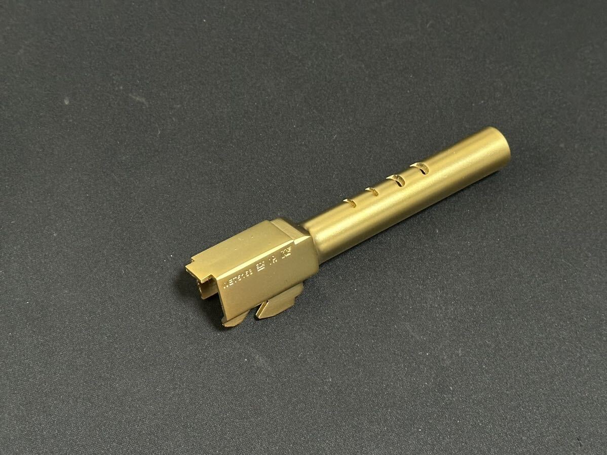 WE-TECH Glock ガスブローバック用 メタルアウターバレル ゴールド 検索：ガスガン/G17/G18/グロック17/Glock17の画像2