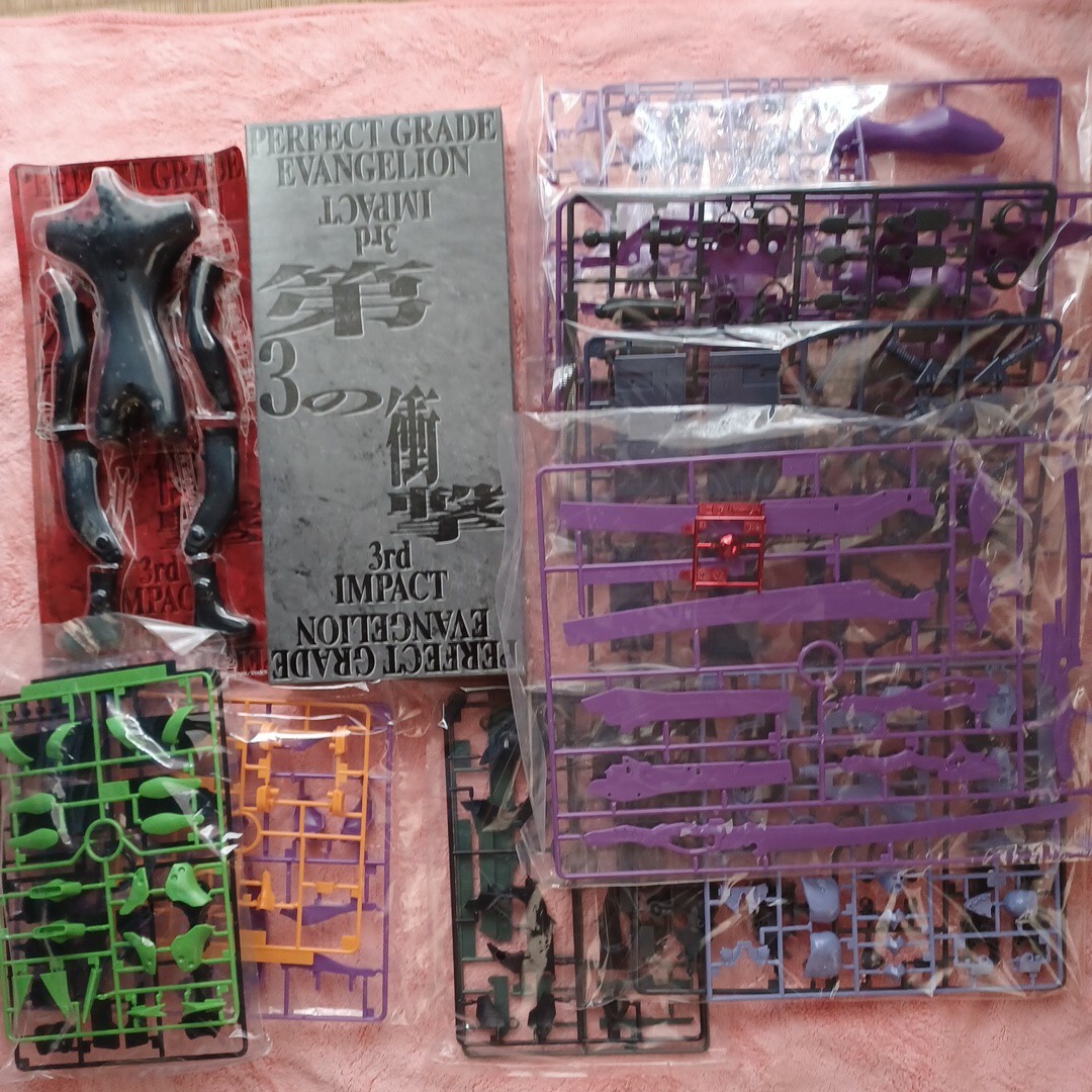  Bandai PG grade Evangelion Unit-01 not yet constructed plastic model Neon Genesis Evangelion 