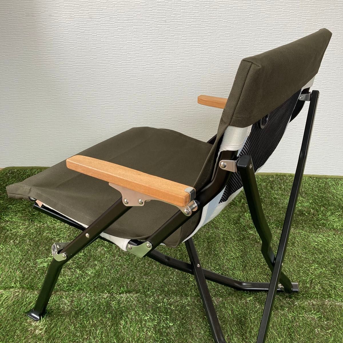 カーキ色 ローチェアショート用 厚手8号帆布シートカバー カーキ色 ローチェアショート用 厚手8号帆布シートカバー