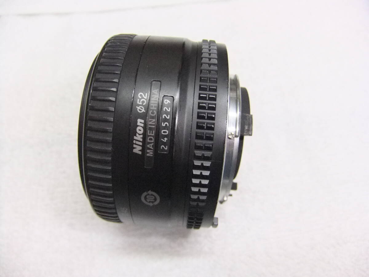 Nikon ニコン AF Nikkor 50mm F1.8D フィルター付 カビ,クモリなし AF動作確認済_画像8