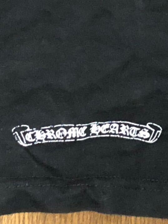  rare! period thing! hard-to-find!CHROME HEARTS Chrome Hearts short sleeves T-shirt back print hose shoe cotton Msize regular goods! old clothes 