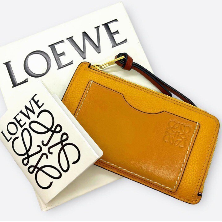 奇跡の新品未使用！1円出品！LOEWE ロエベ　フラグメントケース　カードケース　アナグラム　コインケース L字ファスナー_画像1