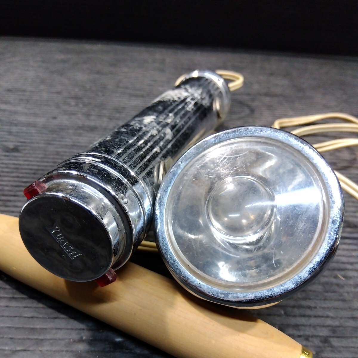  Toshiba National Hitachi NOVEL YUASA flashlight together / Showa Retro that time thing electric electro- light Vintage old tool old former times present condition goods 
