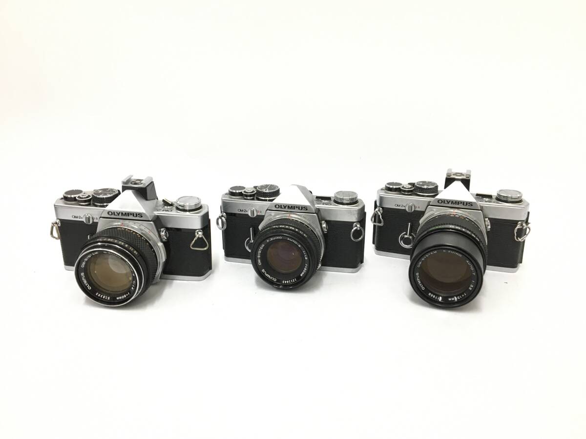 ☆ フィルム一眼レフカメラ まとめ １ ☆ OLYMPUS OM-1 + OM-2 ×3 + Nikon F2 + MINOLTA X-700 他 レンズ７本 オリンパス ニコン ミノルタの画像2