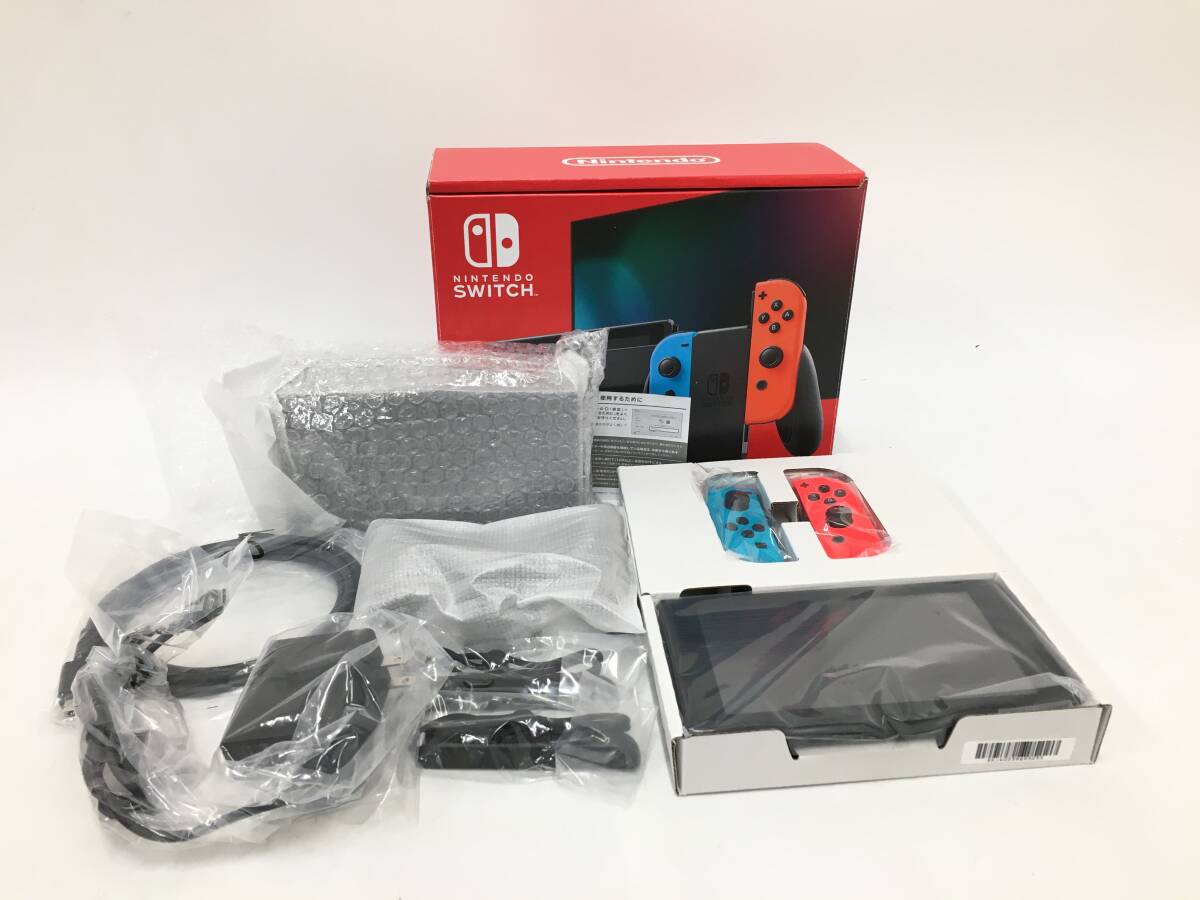 Nintendo Switch 本体 HAC-001 ネオンブルー・ネオンレッド 任天堂 ニンテンドー スイッチ 初期化済 美品 【ほぼ未使用】