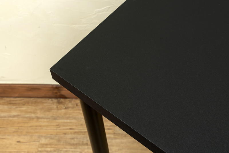 フリーローテーブル 120cm×60cm デスク 黒 白 センターテーブル シンプル 座卓 長方形 作業台 TZ-1260(BK) ブラック ２台の画像3
