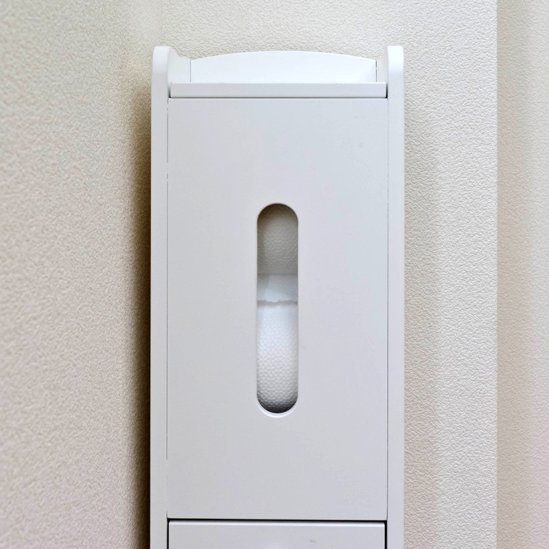  туалет подставка туалет to бумага место хранения принадлежности для уборки inserting тонкий 17.5cm ширина из дерева белый TR-1006(WH) белый 