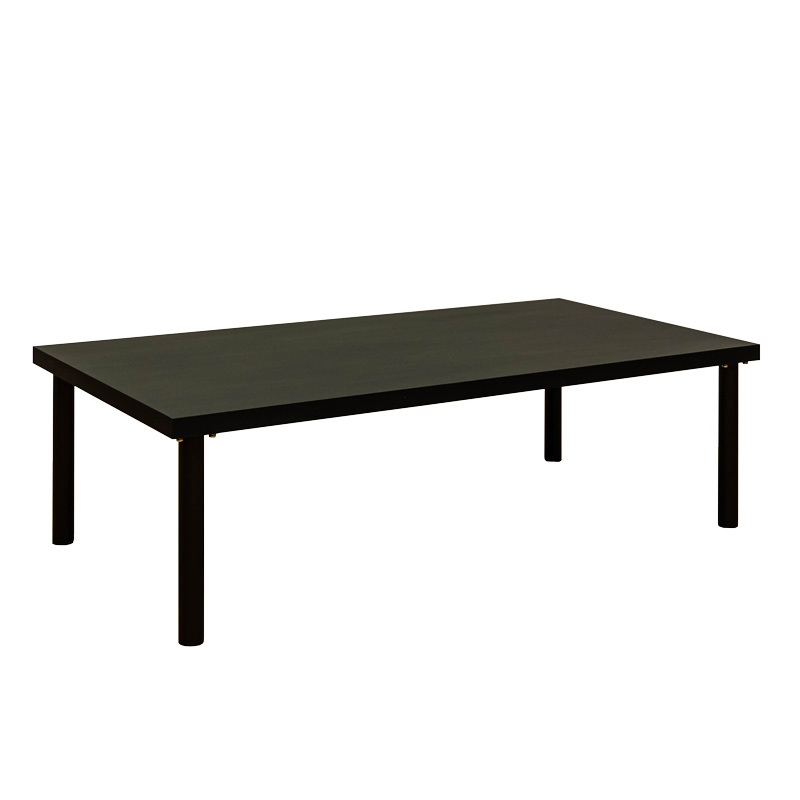 フリーローテーブル 120cm×60cm デスク 黒 白 センターテーブル シンプル 座卓 長方形 作業台 TZ-1260(BK) ブラック ２台の画像1