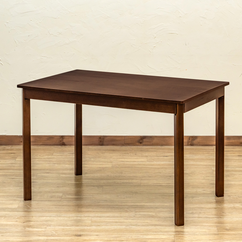 ダイニングテーブル 110cm 4人用 シンプル 作業台 デスクにも 木製マホガニー IT-J04 (DBR) ダークブラウン_画像5
