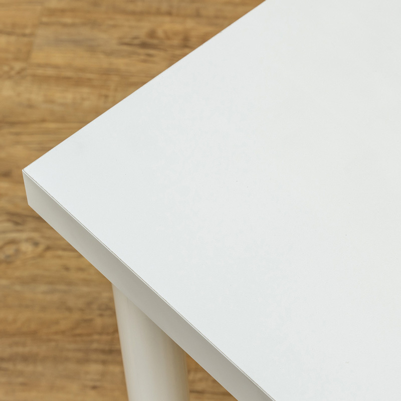 フリーデスク テーブル 120cm×60cm シンプル 机 作業台 黒 白 TY-1260 (WH) ホワイト_画像5