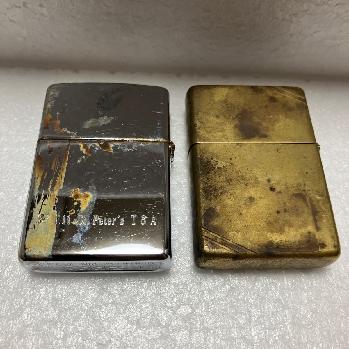 Zippo　 2品　　　 中古　 　ジャンク品 _画像2