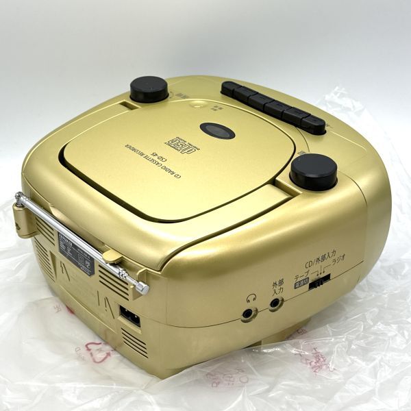 aiwa アイワ CDラジオカセットレコーダー CSD-45 ゴールド_画像3