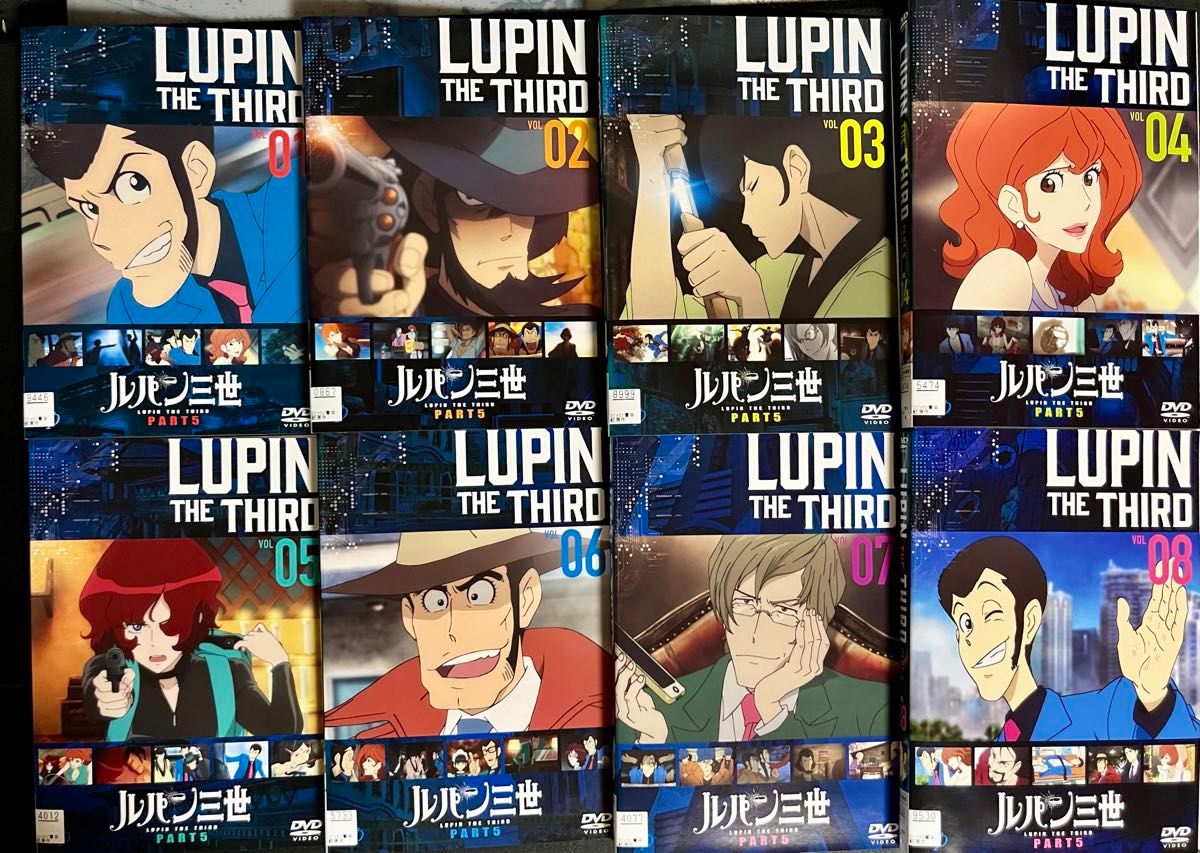 レンタル落ち】DVD ルパン三世 パート5 LUPIN THE THIRD PART5 全8巻