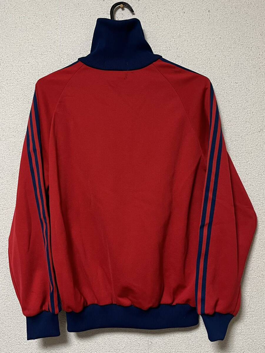 adidas ADS-4F Adidas спортивная куртка 5 номер джерси Descente DESCENTE красный Track Jacket Vintage 80s 90s б/у одежда Old 