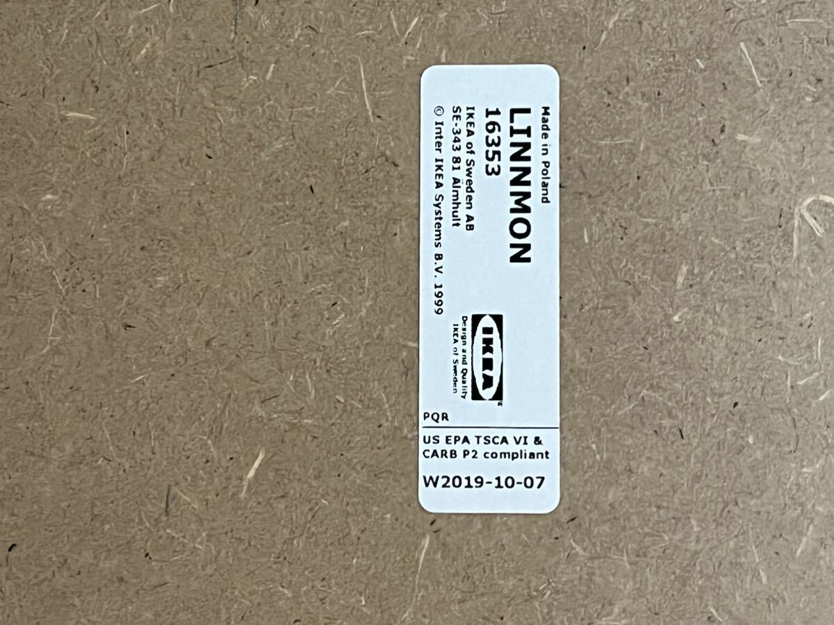 【天板のみ】LINNMON リンモン / ADILS オディリス テーブル, ホワイト, 100x60 cm _画像5