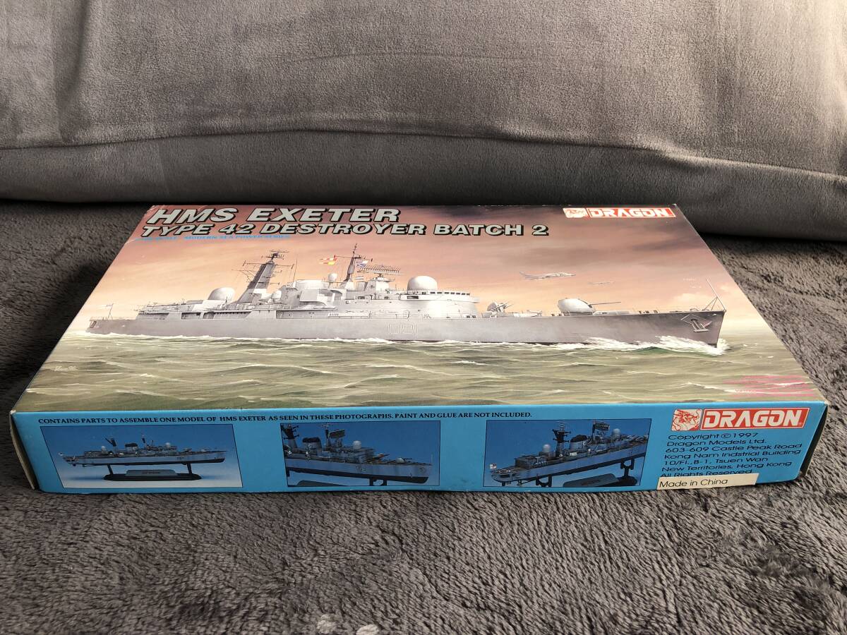 当時物！在庫品・DRAGON/ハセガワ・1/700 HMS EXETER TYPE 42・未開封品・現品限り！_画像2