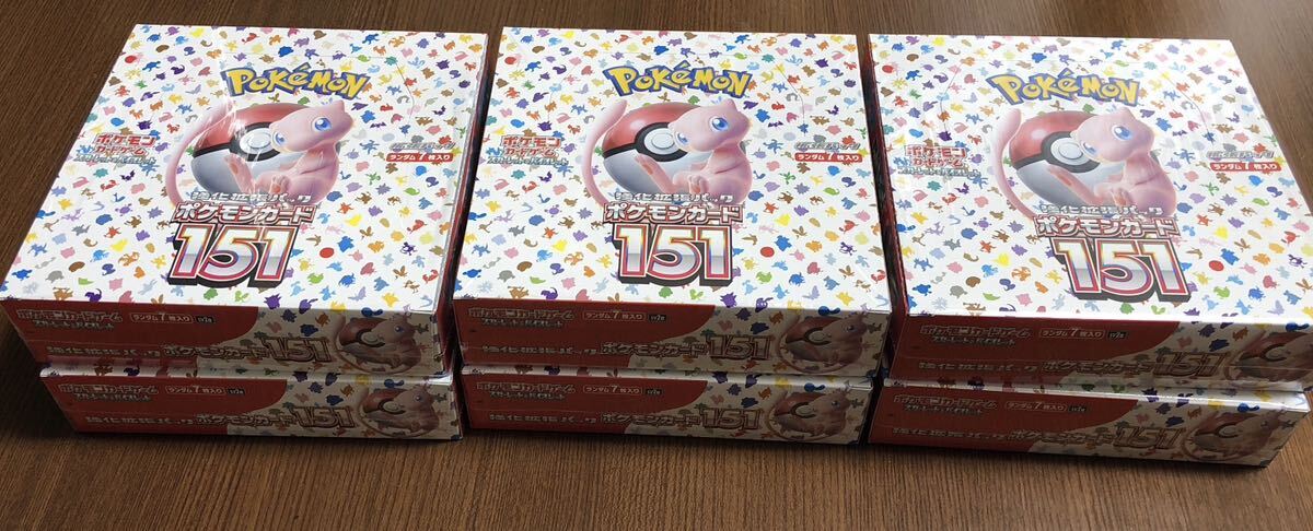 ポケモンカード151 6BOX 未開封シュリンク付　ポケモンカードゲーム　強化拡張パック