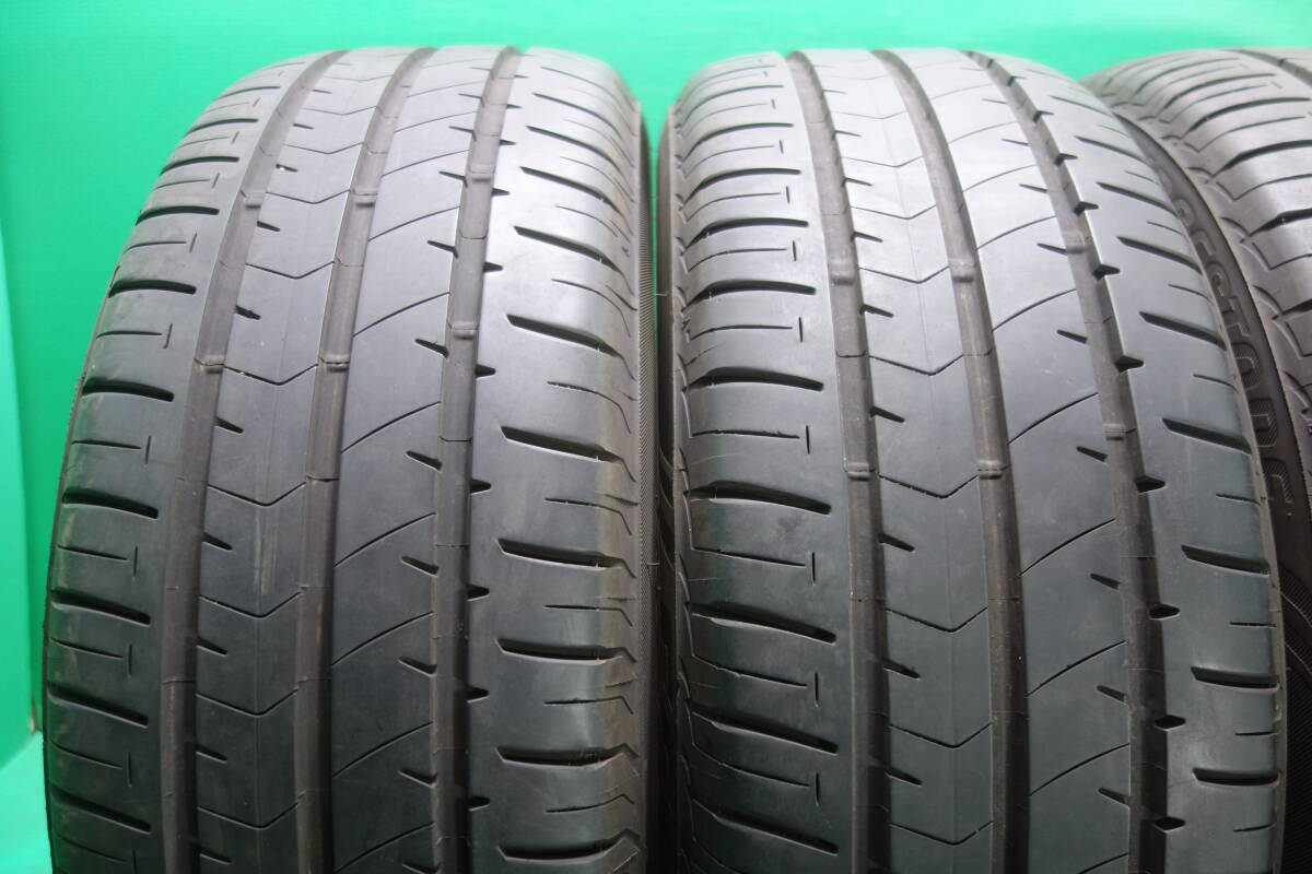 L1622-21 送料無料 225/55R17 サマータイヤ 夏 4本セット ブリヂストン ECOPIA NH100RV 8分山 溝たっぷり 2021年製 パンクチェック済_画像2