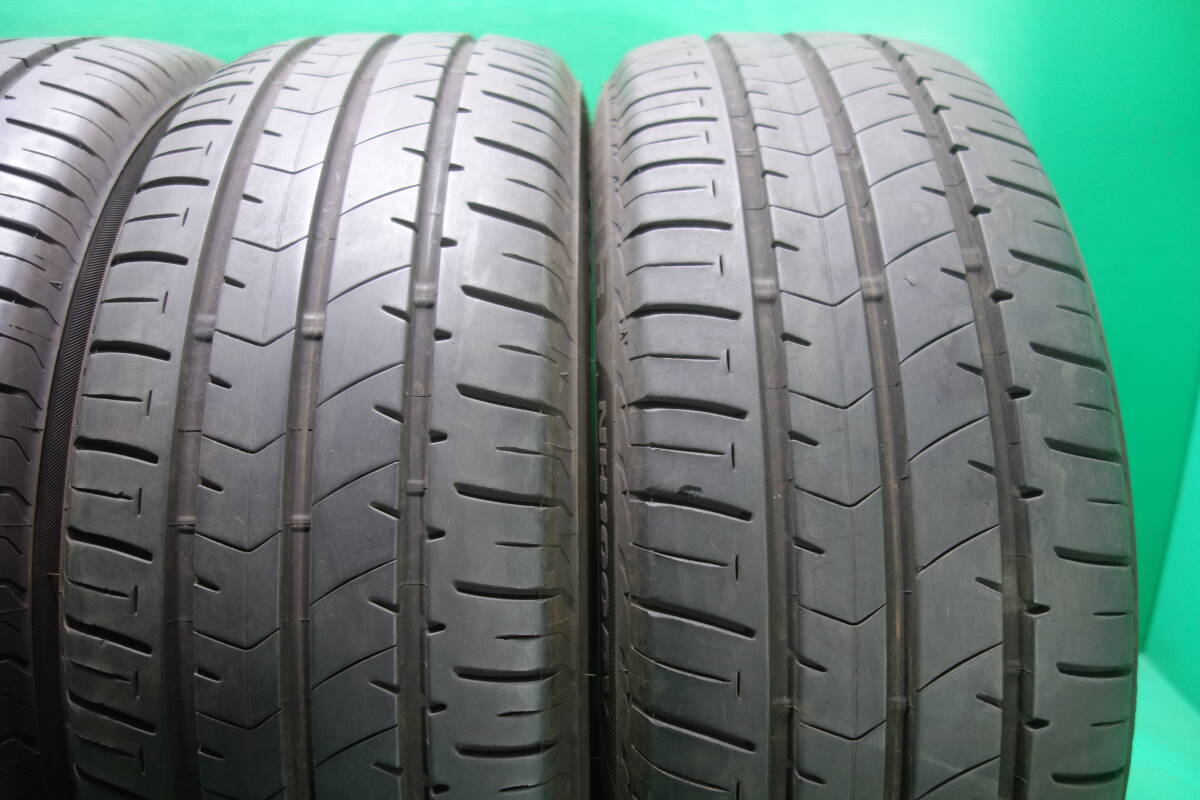 L1622-21 送料無料 225/55R17 サマータイヤ 夏 4本セット ブリヂストン ECOPIA NH100RV 8分山 溝たっぷり 2021年製 パンクチェック済_画像3