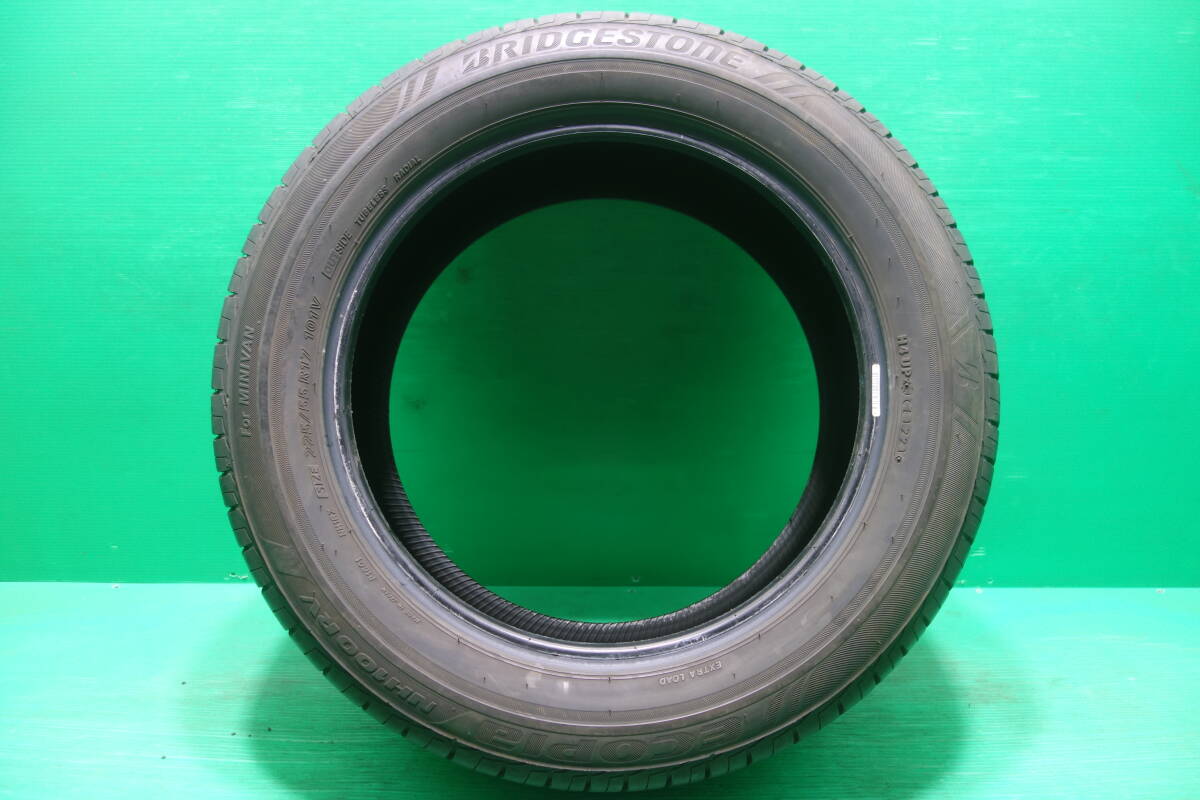 L1622-21 送料無料 225/55R17 サマータイヤ 夏 4本セット ブリヂストン ECOPIA NH100RV 8分山 溝たっぷり 2021年製 パンクチェック済_画像8