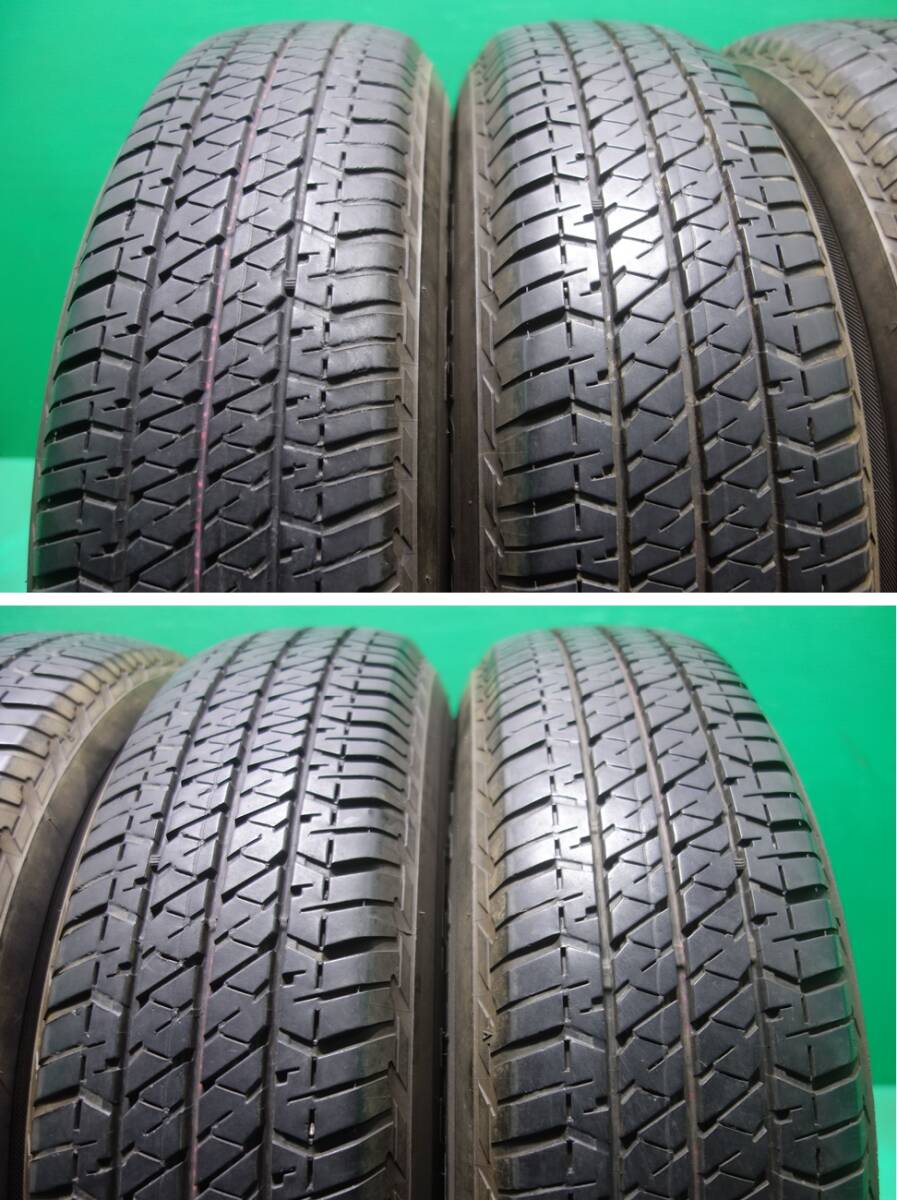 L1671-19 送料無料 175/80R16 サマータイヤ 夏 4本セット ブリヂストン DUELER H/T 684Ⅱ 8分山 溝たっぷり ジムニー JB23_画像10