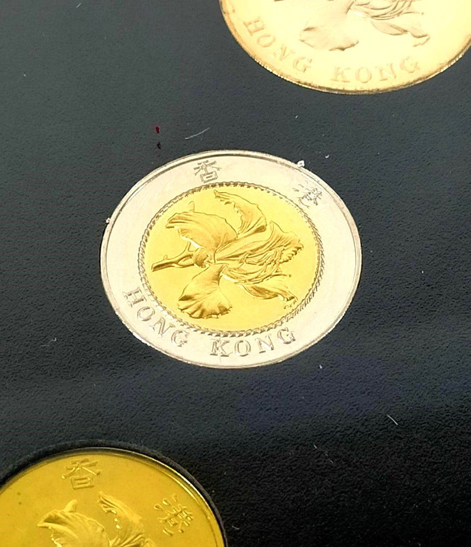 1997年香港返還記念　プルーフ貨幣セット　u807_画像5