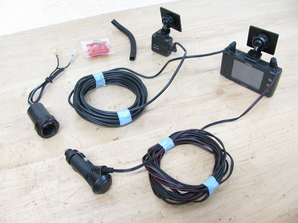 [108197-] единая стоимость доставки 520 иен Cellstar CSD-790FHG регистратор пути (drive recorder) передний и задний (до и после) 2 камера сенсорная панель функционирование [ прибор ночного видения ] работа хороший 1 иен ~