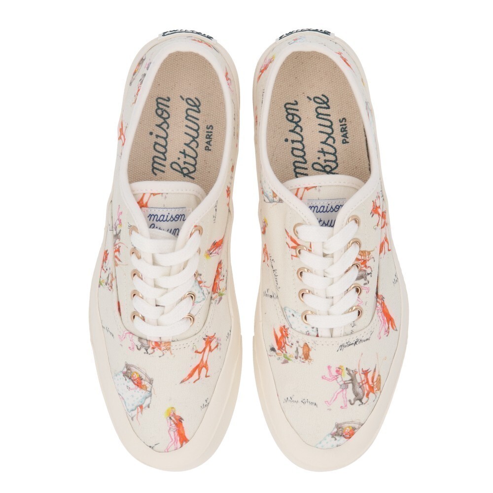 [ new goods ] mezzo n fox sneakers low cut white flower white 43