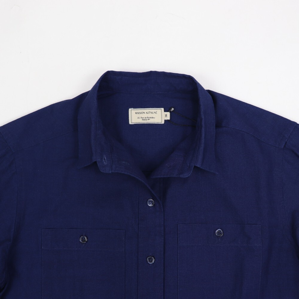 [ new goods ] mezzo n fox DW00408WC0008 shirt INDIGO MAISON KITSUNE IN 34