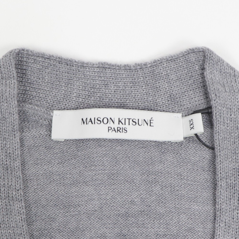 [ new goods ] mezzo n fox knitted cardigan gray MAISON KITSUNE H150 XXS