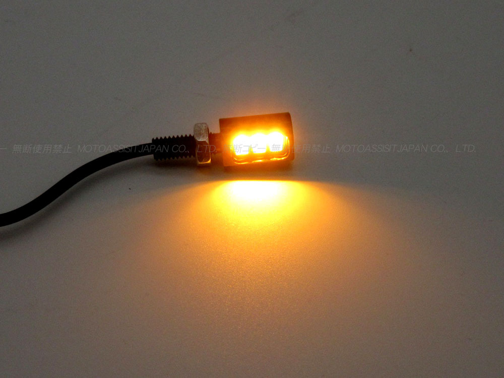 汎用 極小 マイクロ LED ウインカー 2個セット 超高輝度SMD / 新品 TW200 TW225 セロー SR125 SR400 DT230 WR250 YB-1 XV250_画像2