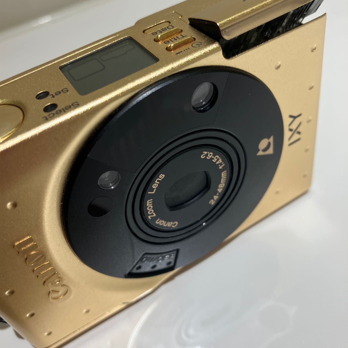 動作未確認現状品 未使用相当美品 Canon キャノン IXY240 limited version 60th anniversary ゴールド フィルムカメラ HON-Z-81同梱不可_画像7