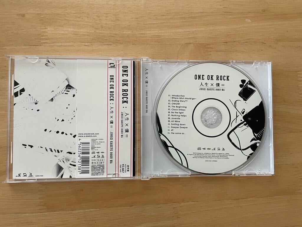 【中古】ONE OK ROCK ワンオク　CD 人生×僕＝ 送210 _画像3