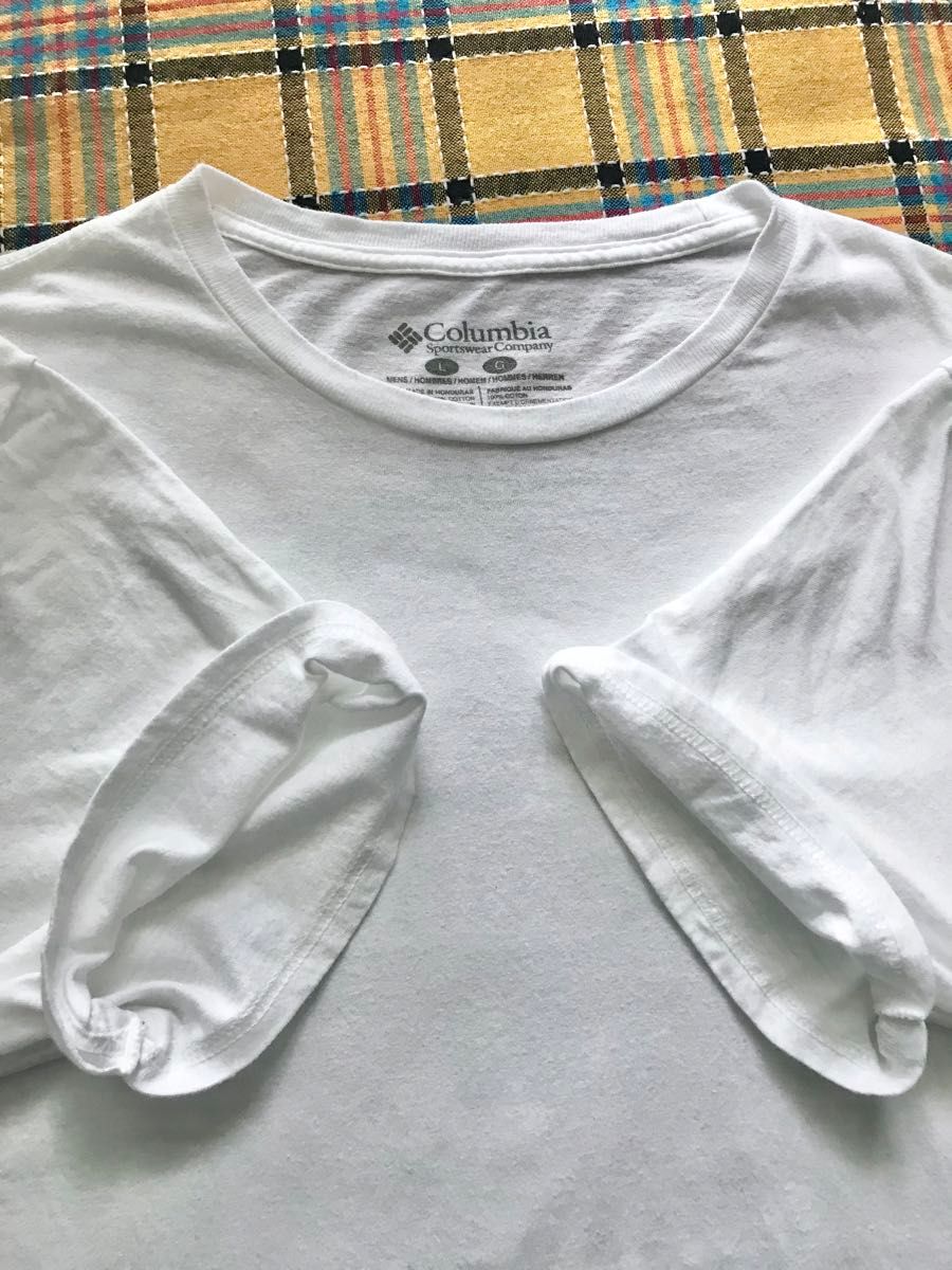 Columbia バックプリント　半袖Tシャツ
